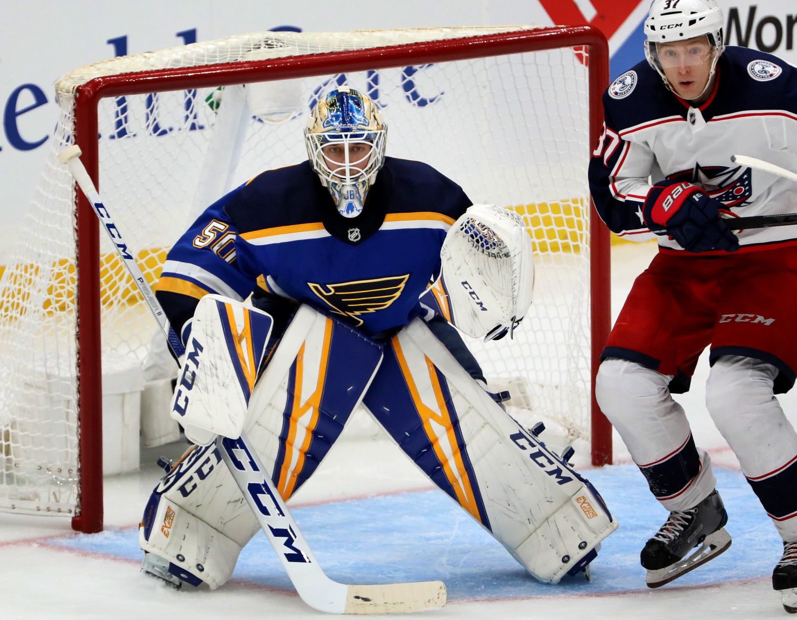 Columbus Blue Jackets vs the St. Louis Blues, pre-season